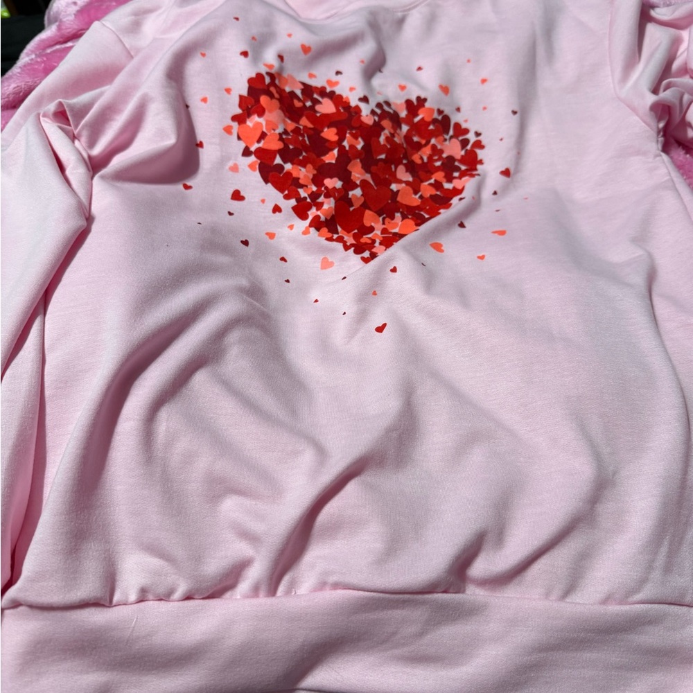 Pink Heart women Shirt